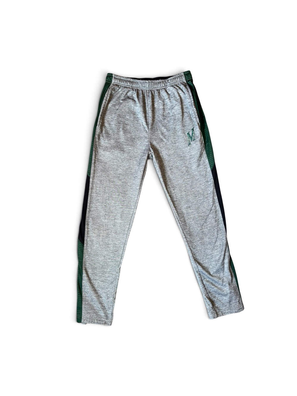 Colosseum Minnesota Wild NHL Heather Grey Training Pants Size Medium Ankle Zips